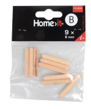 Trædybler Ø6 x 40 mm 9 stk.